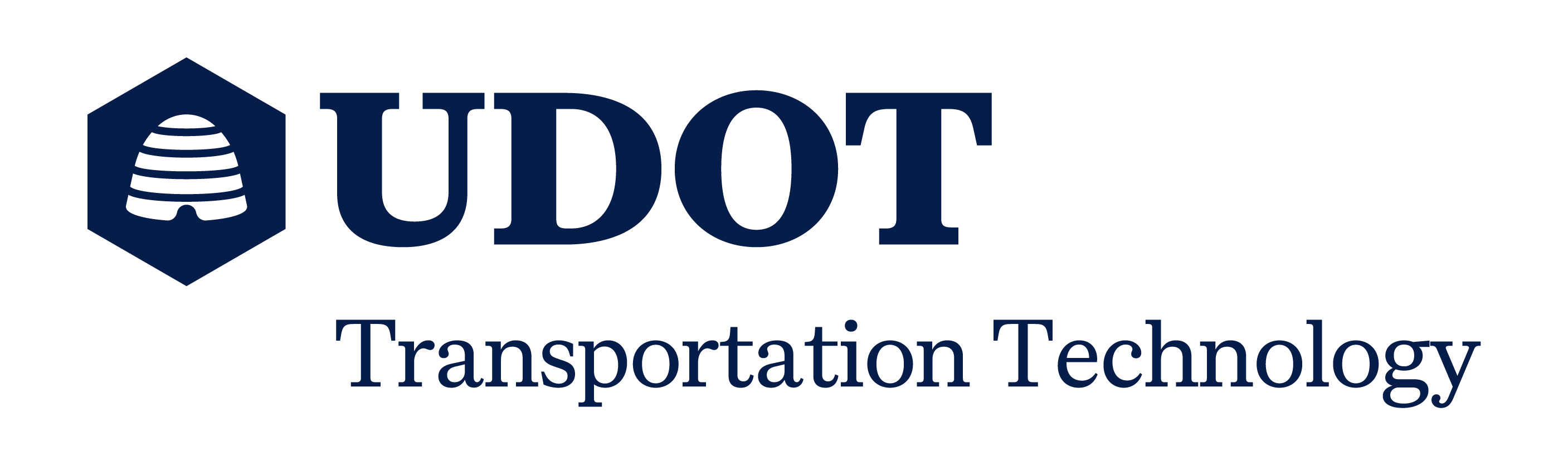 Logo reading "UDOT Transportation Technology Group"