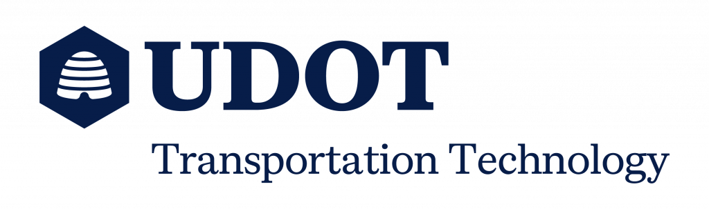 Logo reading "UDOT Transportation Technology Group"