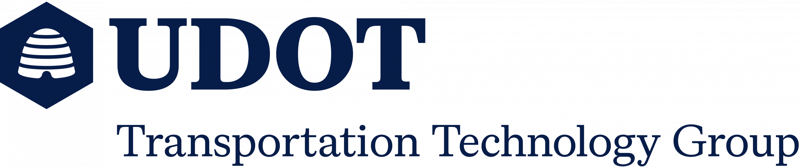 Logo reading "UDOT Transportation Technology Group"